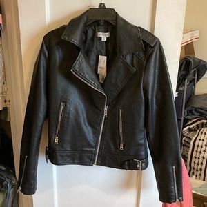 NWT Topshop Faux Leather Jacket